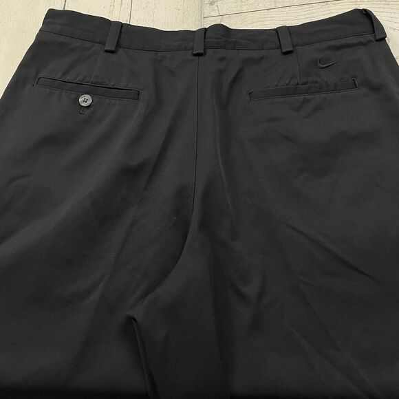 Nike Golf Men's W34 Black Flat Front Bermuda Dri-Fit Golf Shorts - Picture 3 of 9